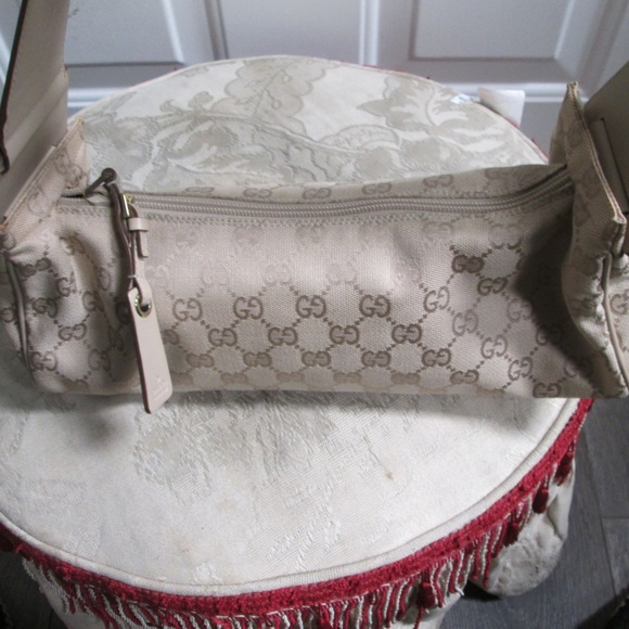 Auth New Gucci East West Beige Guccisima Shoulder Bag Rare style vintage Y2K - Picture 8 of 16